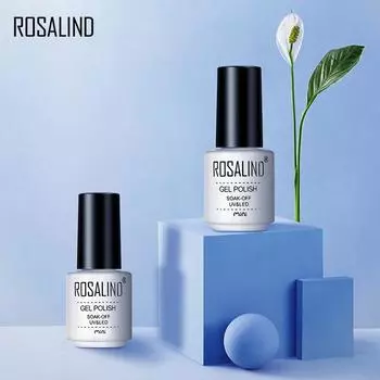 ROSALIND Гель-лак для ногтей в белой бутылке, УФ-светодиодный полуперманентный лак для ногтей, яркие цвета, гель-лак для дизайна ногтей