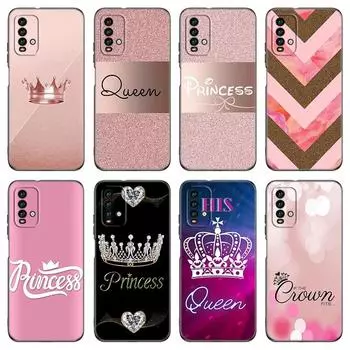 Rose Gold Pink Princess Queen Case For Xiaomi Redmi 7 7A 8A 9i 9A 9C 10 10A 10C K20 Note 5 6 Mi 8 9 9T Pro A2 Lite A3 6X Mix 3 Xiaomi Mi Mix 3