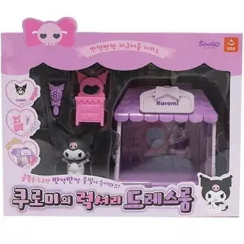 Роскошная гардеробная Sanrio Kuromi с изображением популярного в Корее персонажа