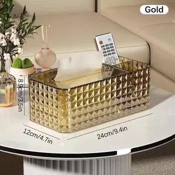 Роскошная коробка для салфеток, настенная акриловая прозрачная коробка для салфеток, настольный держатель для салфеток, бумажная коробка для ванной комнаты, диспенсер для салфеток белый
