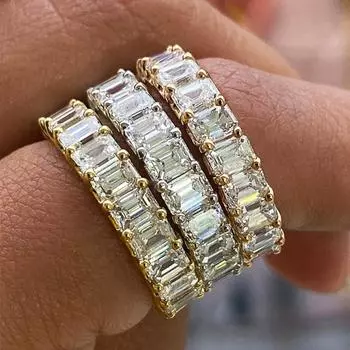 Роскошные кольца с кубическим цирконием, модные женские украшения 7