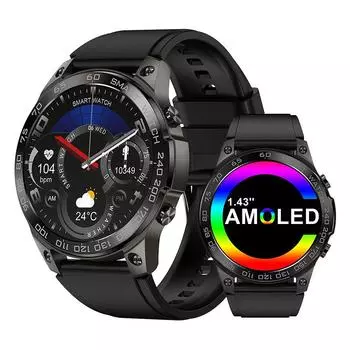 Роскошные мужские умные часы 1,43 466*466 Amoled 400 мАч умные часы NFC Bluetooth телефонный звонок Ip68 водонепроницаемые спортивные часы