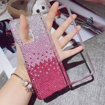 Роскошный блестящий чехол для телефона со стразами для Samsung Galaxy Z Flip 3 4 5g Diy Diamond Cover для Galaxy Z Fold 3 2 For Samsung Z Fold 3