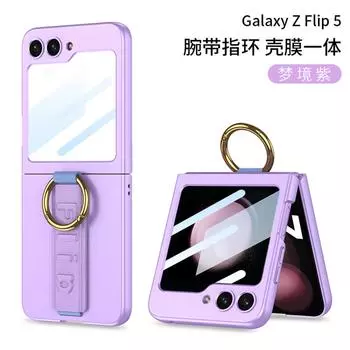 Роскошный браслет металлическое кольцо чехол для телефона Samsung Galaxy Z Flip 5 5G камера экран защитный чехол противоударный чехол Funda For Z Flip 5
