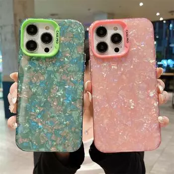Роскошный чехол Dream Shell Design для iPhone 14 Pro Max 13 12 11 Pro Max X XR XS Max ярких цветов, противоударный мягкий чехол IMD For iPhone X
