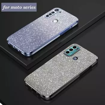 Роскошный чехол G60 с градиентным блестящим покрытием для Motorola Moto G60 G50 G20 G30 G10 G22 G23 G73 G53 G42 G32 G62 G71 G31 G60s Moto G60 серебряный