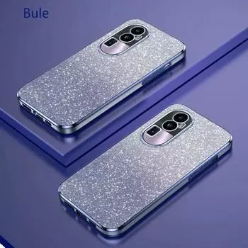 Роскошный чехол Reno 10 10pro с градиентным блестящим покрытием для Oppo Reno 10 Pro Plus reno10 reno 10pro, чехол Reno10 Pro Reno 10 синий