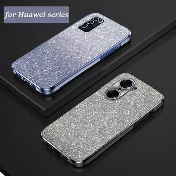 Роскошный чехол с градиентным блестящим покрытием Honor50 для Huawei Honor 50 50se 60 20 30 90 Pro 30 20 Lite 30s, чехол Nova 10 11 Pro Se honor 50 серебряный