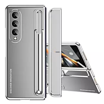 Роскошный чехол с полным покрытием S Pen для Samsung Galaxy Z Fold 4 Fold4 5g Fold5 Fold 5 Zfold4, чехлы из закаленного стекла for samsung z fold 5 синий