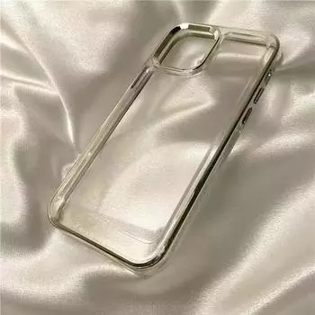Роскошный гальванический чехол для телефона iPhone 14 13 12 11 Pro Max X Xs XR Max Plus, прозрачный противоударный чехол-бампер For iPhone 11Pro