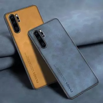 Роскошный кожаный чехол для Huawei P20 P30 Pro P30 Lite, силиконовый защитный чехол для телефона Huawei P50 P40 Pro Plus P40 Lite P20 чёрный