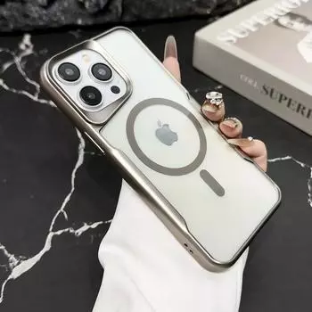 Роскошный матовый бампер для iPhone 15 14 Plus 13 12 11 Pro Max для Magsafe с беспроводной зарядкой, магнитный прозрачный мягкий чехол For iphone 12Pro