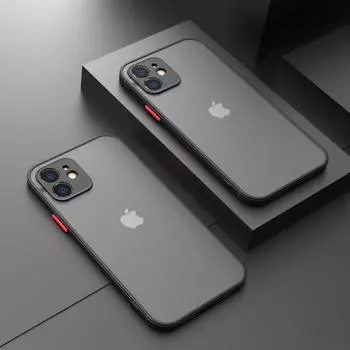 Роскошный матовый чехол для телефона iPhone 14 15 13 12 11 Pro Max Mini X XS XR 7 8 Plus SE 2, прозрачный противоударный чехол-бампер For iPhone 11