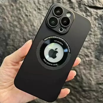 Роскошный матовый чехол для телефона Magsafe с беспроводной зарядкой для Iphone 14 13 12 Pro Max Plus, защитная магнитная жесткая задняя крышка для объектива for iphone 12 pro розовый