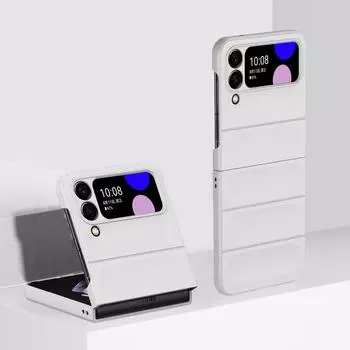 Роскошный простой противоударный чехол для Samsung Galaxy Z Flip4 Flip 4 Flip3 Flip 3 Zflip3 Zflip4 матовые защитные чехлы for Samsung Z Flip 3 небесно-голубой