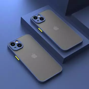 Роскошный противоударный матовый чехол для iPhone 15 14 13 12 11 Pro Max XR XS X 7 8 Plus SE силиконовый прозрачный жесткий чехол из поликарбоната Capa Shell For iPhone 14 Pro