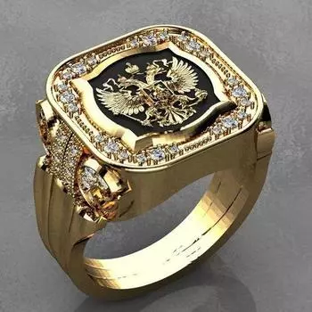 Роскошный трансграничный мужской мужской значок;Кольцо