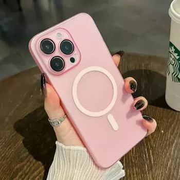 Роскошный ультратонкий магнитный чехол с беспроводной зарядкой для iPhone 15 14 13 12 11 Pro Max Plus, матовый Magsafe, прозрачный чехол-бампер For iPhone 11Pro