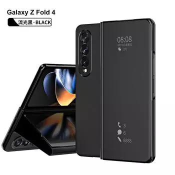 Роскошный ультратонкий зеркальный кожаный чехол для Samsung Galaxy Z Fold 4 3 5G, защитный чехол для экрана, противоударный чехол для телефона, чехлы For Z Fold 4 5G