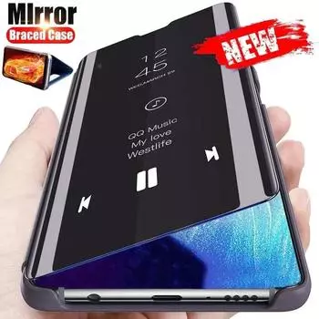 Роскошный зеркальный флип-чехол для Poco F5 X5 X4 Pro 5G X3 NFC M3 M4 Pro M5 F4 X3 GT, чехол-подставка для Xiaomi Poco F3 X3 X5 F5 Pro, чехол Poco M4 Pro 5G чёрный