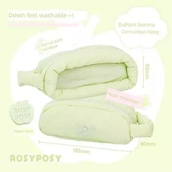 Rosyposy Soft Set Pencil Case Good-looking Ins Style Girls 2025 New Arrival Super Hot Large Capacity Junior High School Stationery Case green-green