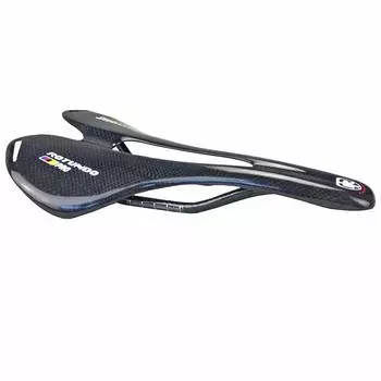 ROTUNDO New 3K Full Carbon Fiber Mountain Bike Saddle Road Bike Seat Cushion, Bicycle Seat Cushion Extinguished Light 27.2*14.3cm чёрный