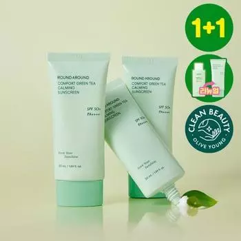 ROUND A ROUND Comfort Green Tea Calming Sun Cream 1+1 Special 1+1 Planning