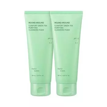 ROUND A ROUND Comfort Green Tea Mildly Acidic Cleansing Foam 150mL Double Special