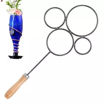 Round Bottle Heating Cutting Tool 4 Rings DIY art Crafts Practical Circle Glass Cutter Tool For Mold Repair And making supplies CN