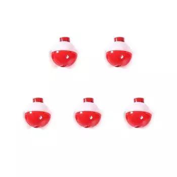 Round Buoy Fishing Float Ball Hard Plastic Fishing Floating Tool Men 25mm-5pcs