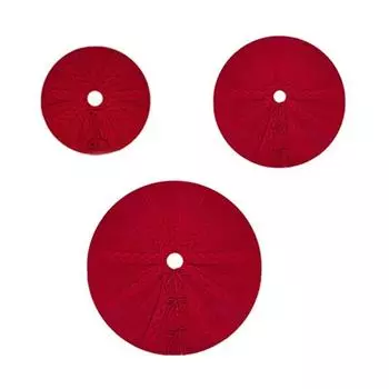 Round Christmas Tree Skirt Decorative Mat Elegant Knitted Festives Tree Base Cover Stylish Holidays Decoration for Home X3UC