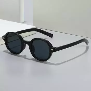 Round Frame Sunglasses Personalized Retro Comfortable Sunglasses Trendy Sunshade Glasses Regular