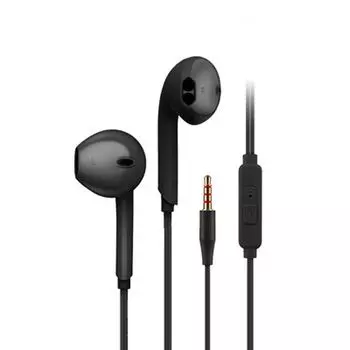 Round Head Wired Headset 3.5mm Mic Headphones Wired Phone Earphone Mobile Phone
