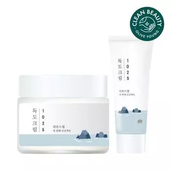 ROUND LAB 1025 Dokdo Cream 80 мл Специальный набор (+20мл)