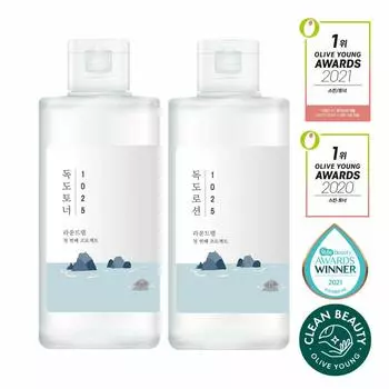 ROUND LAB 1025 Dokdo Тонер + лосьон 200 мл Специальный набор