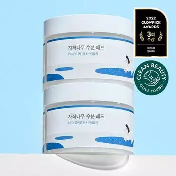 ROUND LAB Birch Moisture Pad Double Plan (80 листов + 80 листов)