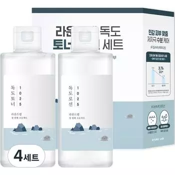 Round Lab Dokdo Тонер 200 мл + Лосьон 200 мл набор, 4 набора
