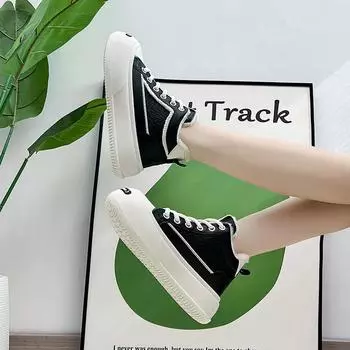 Round Toe Leather Women s Snow Boots Lace-up Sports High Platform Shoes for Woman with Laces Chunky Sneakers Hot Fashion 2024 39 35
