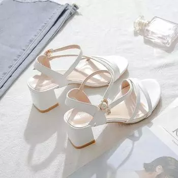 Round Toe Tip Women s Sandals Open Anti Slip Hot Ladies Shoes On Offer And Wholesale Bulk Vintage Footwear Korea Sale Casual 34