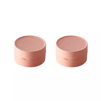 Round Travel Soap Box Portable Soap Dishes Tray with Lid Waterproof Sealed Soap Container for Bathroom Shower Bathroom Gadgets