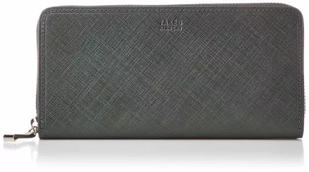 Round Zipper Long Wallet TK Sigma Accessories Green [Takeokikuchi] Men s