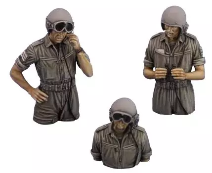 Royal Model Current Israel Defense Forces Tank Crew Set 1973 Set Resin Kit RM931 1/35 3-элементный