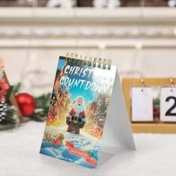 Рождественский календарь обратного отсчета на 100 дней 2024 года Адвент-календарь перекидной календарь на Рождество