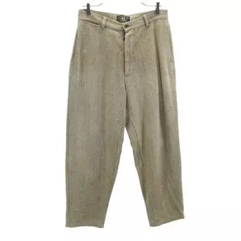 RRL 90-е Красный 3 Звезды Инициал Бирка Старые Зауженные брюки RALPH LAUREN Ширинка на пуговицах Мужские Б/У