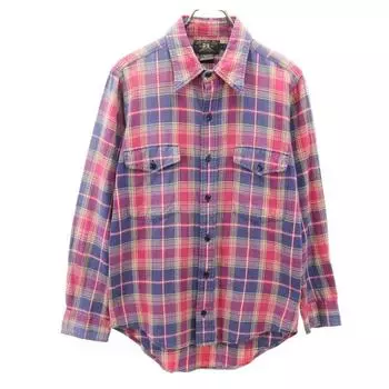 RRL 90s Old red 3 star initial tag Long sleeve Check shirt Men s Used