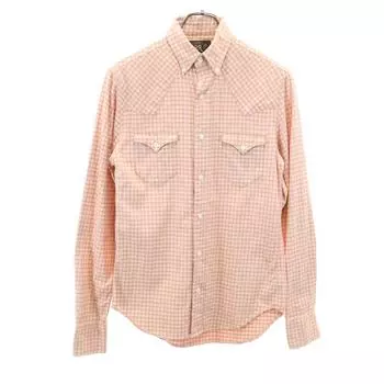 RRL Check Pattern Long sleeve Western York Button down shirt XS Pink Men s Used