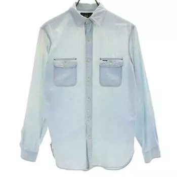 RRL Long sleeve shirt XS Blue RALPH LAUREN Men s Used