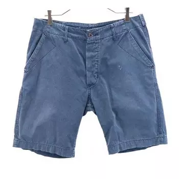 RRL Shorts w33 Navy system RALPH LAUREN button fly Men s Used
