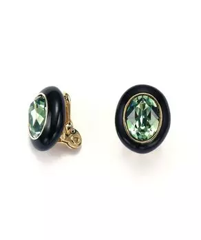 ru Серьги Art Deco Oval LATE0765 XM [Lanvin Bleu] зелёный