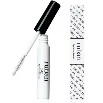 ruban Eyelash Serum Сыворотка для ресниц Структура сыворотки для ресниц с шариковой щеточкой с наконечником активные ингредиенты, которые приводят к красивым Двухэтапный + [6 ресниц]